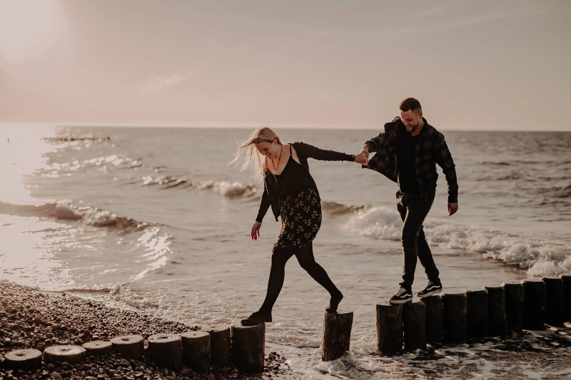 Pärchen an der Ostsee
